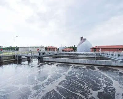 Klärwerk Magdeburg/Gerwisch Ansicht des Klärwerks Magdeburg / Gerwisch